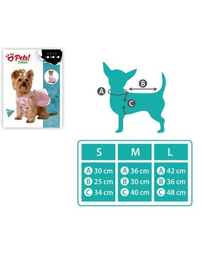 Princess Dog Costume | Size S | Elegant Ceremony Dress
